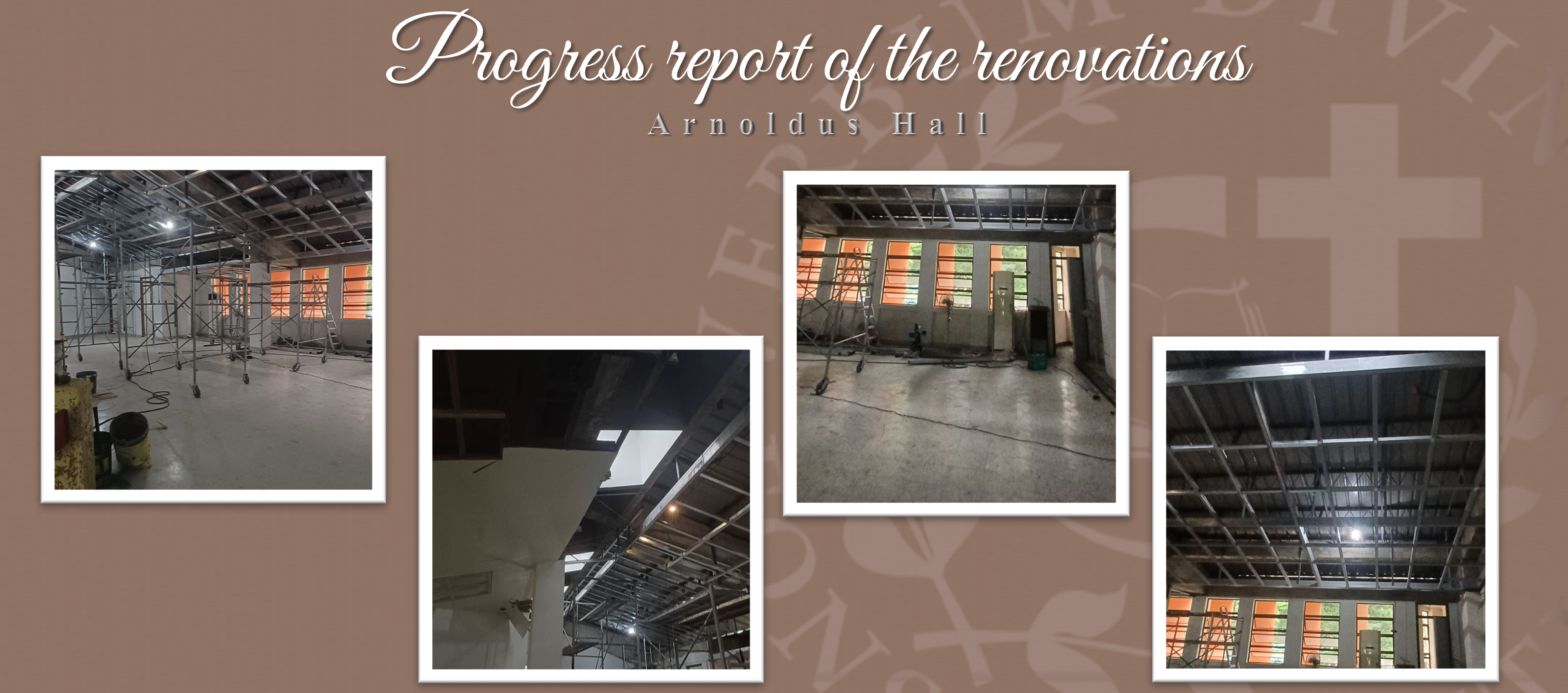 Progress report of the renovations (Arnoldus Hall)